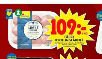ICA Maxi Kronfågel Kycklinglårfile erbjuda