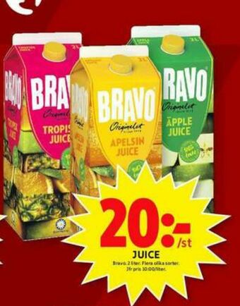 ICA Maxi Bravo Juice erbjuda