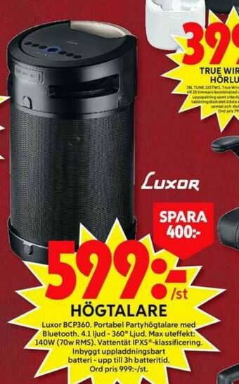 ICA Maxi Luxor Högtalare erbjuda