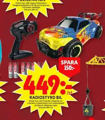 ICA Maxi Dickie Toys Radiostyrda leksaker erbjuda