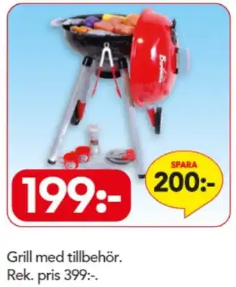 Grill med tillbehör