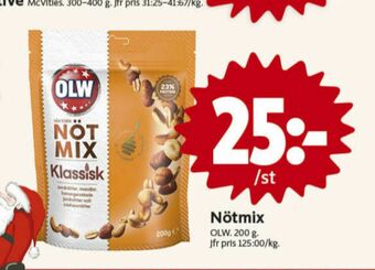 ICA Nära OLW Nötmix erbjuda