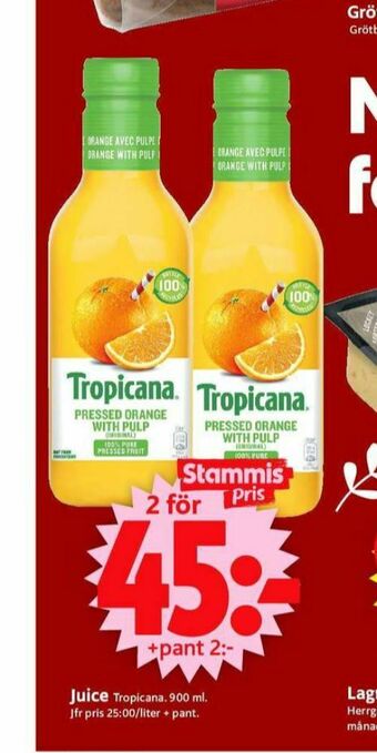 ICA Supermarket Tropicana Juice erbjuda
