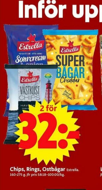 ICA Supermarket Estrella Chips erbjuda