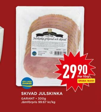 Willys Garant Skinka erbjuda
