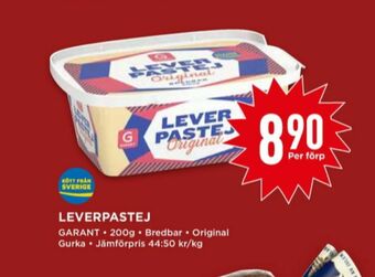 Willys Garant Leverpastej erbjuda