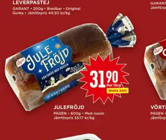 Willys Julefröjd Vörtbröd erbjuda