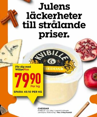 Willys Kvibille Cheddar erbjuda