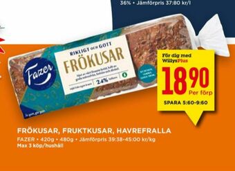 Willys Frökusar Matbröd erbjuda