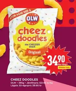 Willys CHEEZ DOODLES, SEK 34.9 erbjuda