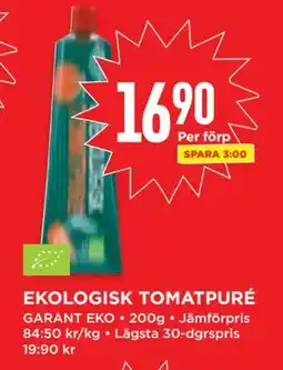 Willys EKOLOGISK TOMATPURÉ, SEK 16.9 erbjuda