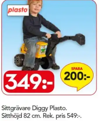 Sittgrävare Diggy Plasto