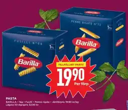 Willys Barilla pasta erbjuda