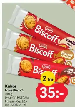 DollarStore KAKOR LOTUS BISCOFF erbjuda