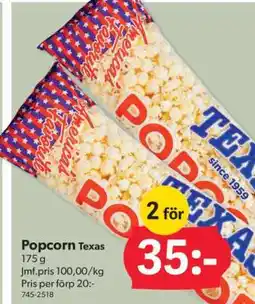 DollarStore Popcorn Texas erbjuda