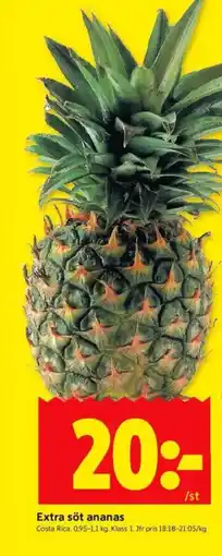 ICA Kvantum Extra söt ananas erbjuda