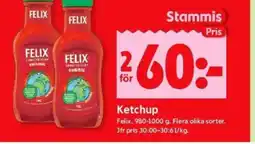 ICA Kvantum FELIX Ketchup erbjuda