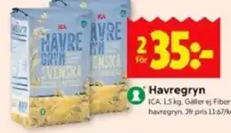 ICA Kvantum ICA Havregryn erbjuda