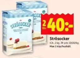 ICA Kvantum ICA Strösocker erbjuda