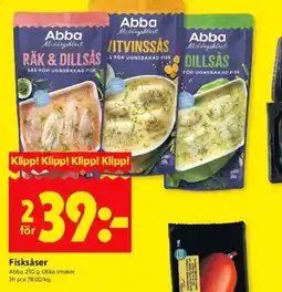 ICA Kvantum Abba Fisksåser erbjuda