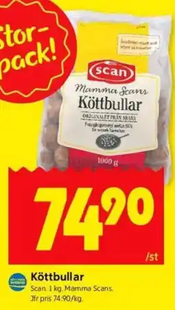 ICA Kvantum Scan Köttbullar erbjuda