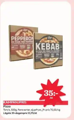 Hemköp TONY'S Pizza erbjuda