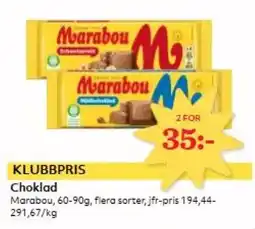Hemköp MARABOU Choklad erbjuda