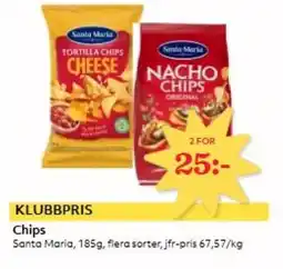 Hemköp SANTA MARIA Chips erbjuda