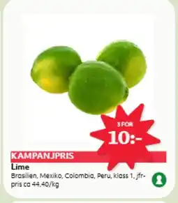 Hemköp Lime erbjuda