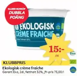Hemköp GARANT Ekologisk crème fraiche erbjuda