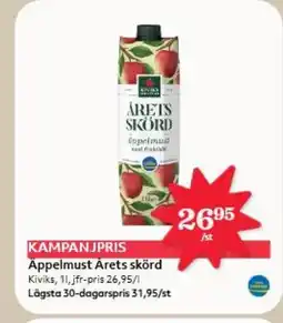 Hemköp Äppelmust årets skörd erbjuda