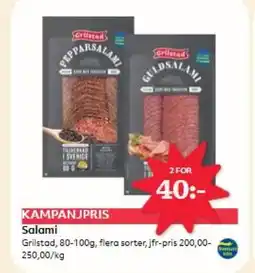 Hemköp GRILSTAD Salami erbjuda