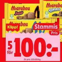 ICA Kvantum MARABOU Chokladkaka erbjuda