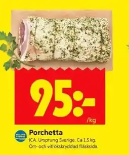 ICA Kvantum Porchetta erbjuda