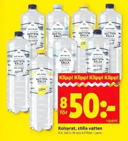 ICA Kvantum ICA Kolsyrat, stilla vatten erbjuda