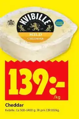 ICA Kvantum KVIBILLE Cheddar erbjuda