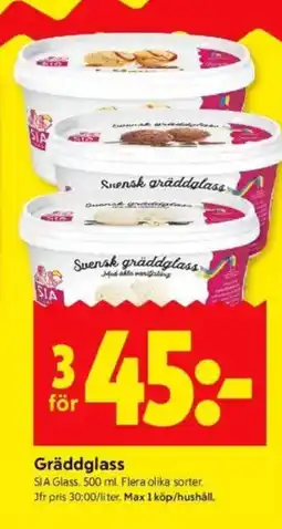 ICA Kvantum SIA GLASS Gräddglass erbjuda