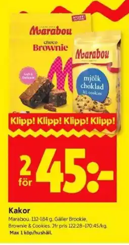 ICA Kvantum MARABOU Kakor erbjuda