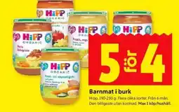 ICA Kvantum HIPP Barnmat i burk erbjuda