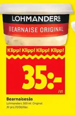 ICA Kvantum LOHMANDERS Bearnaisesås erbjuda