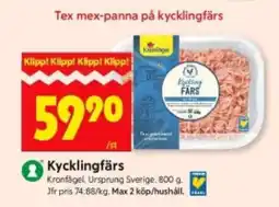 ICA Supermarket Kycklingfärs erbjuda