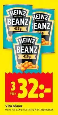 ICA Supermarket Heinz Beanz erbjuda