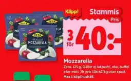 ICA Supermarket MOZZARELLA erbjuda