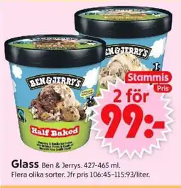 ICA Supermarket Ben & Jerry's Ice Cream erbjuda