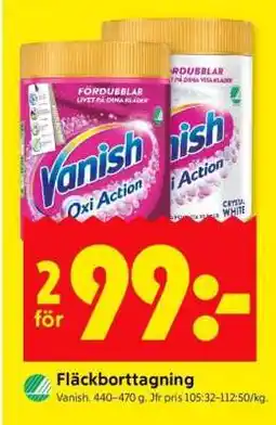 ICA Supermarket Vanish Oxi Action erbjuda