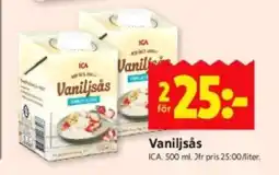 ICA Supermarket Vaniljsås erbjuda