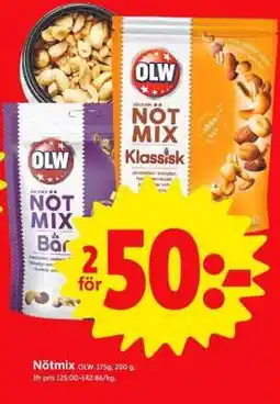 ICA Supermarket Nötmix OLW erbjuda