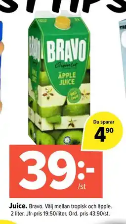Coop Extra Juice., SEK 39 erbjuda