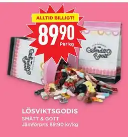 Willys Hemma LÖSVIKTSGODIS, SEK 89.9 erbjuda