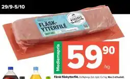 Coop Extra Färsk fläskytterfilé., Medlemspris erbjuda